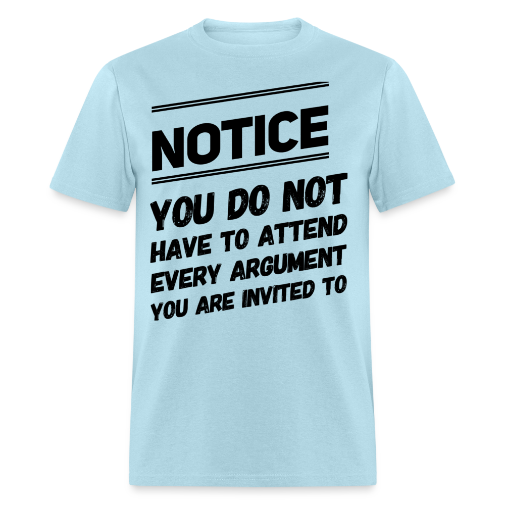 Argument Attendance - powder blue