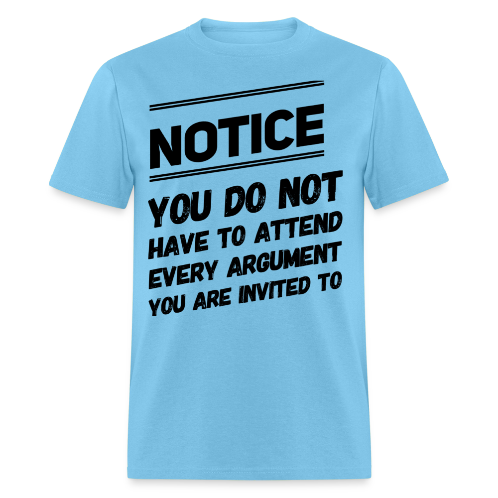 Argument Attendance - aquatic blue