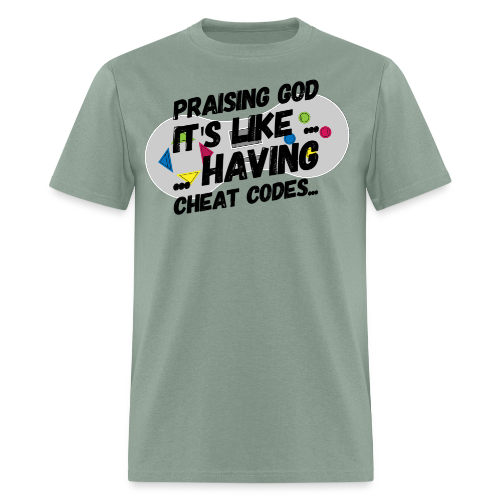 Cheat Codes T-Shirt - sage