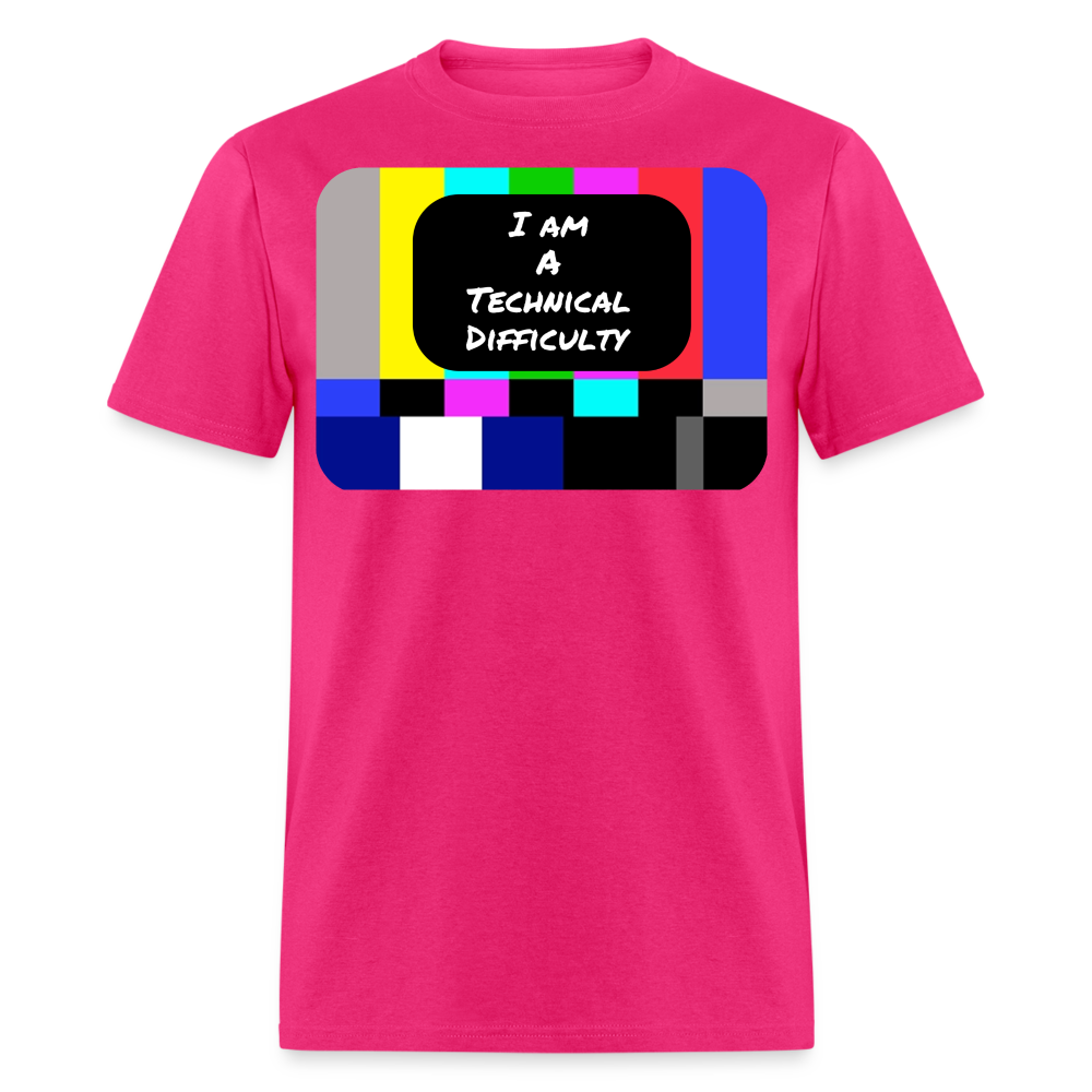 Technical Difficulty T-Shirt - fuchsia