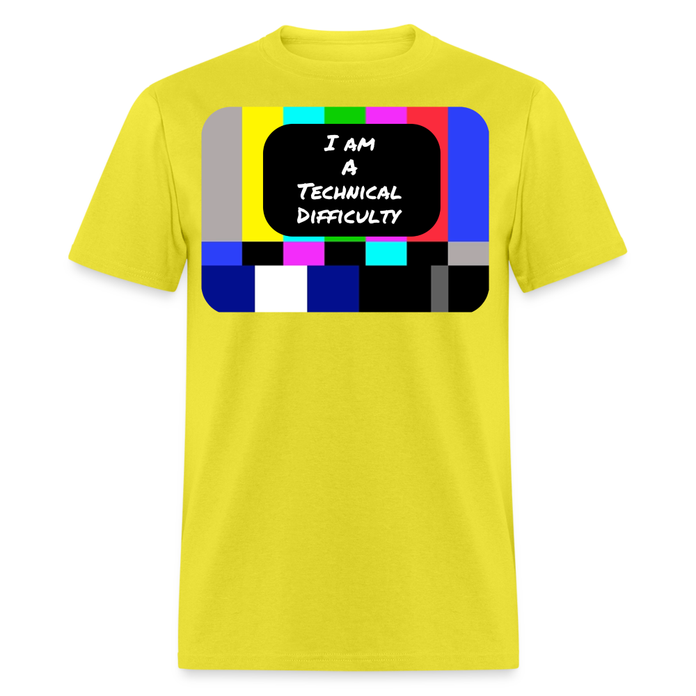 Technical Difficulty T-Shirt - yellow