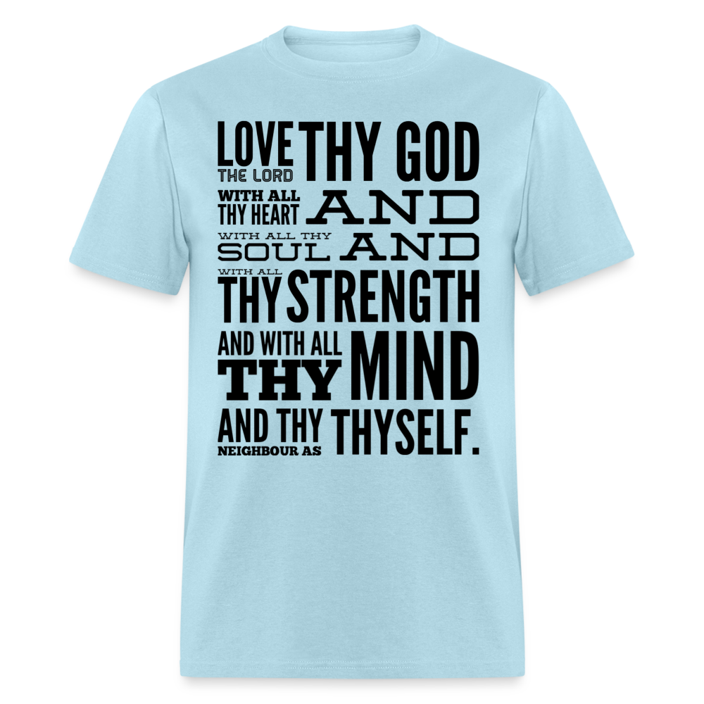 Love Thy God T-Shirt - powder blue