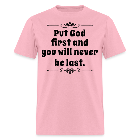 Put God First T-Shirt - pink