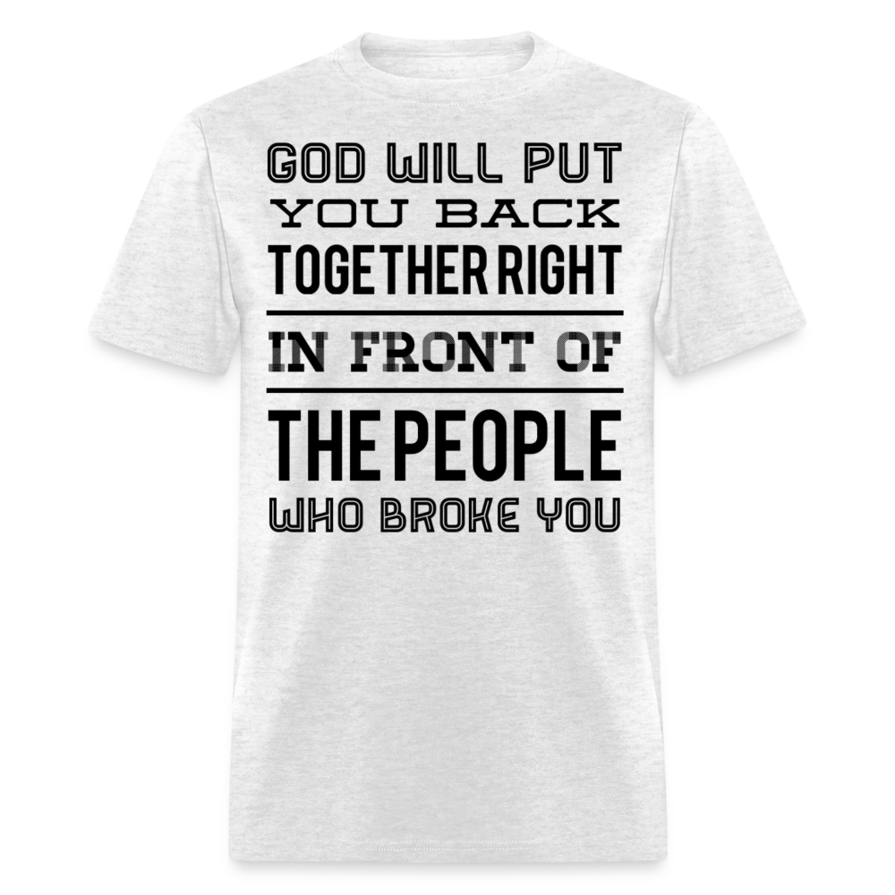 Put you back together T-Shirt - light heather gray