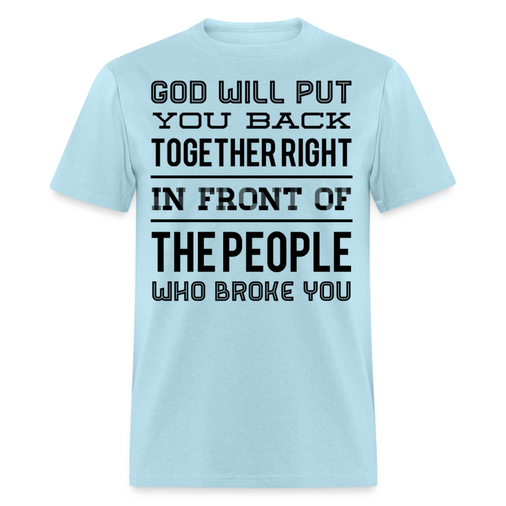 Put you back together T-Shirt - powder blue
