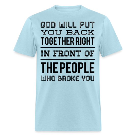 Put you back together T-Shirt - powder blue