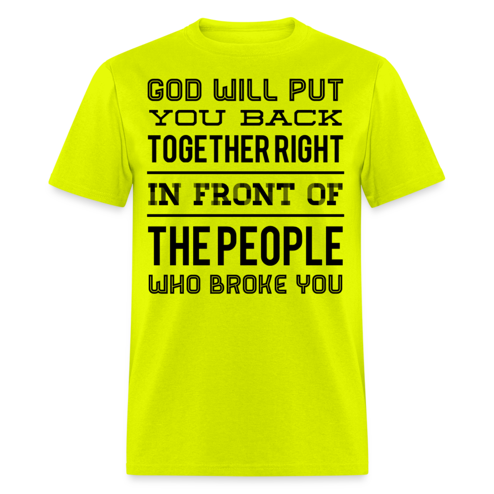 Put you back together T-Shirt - safety green