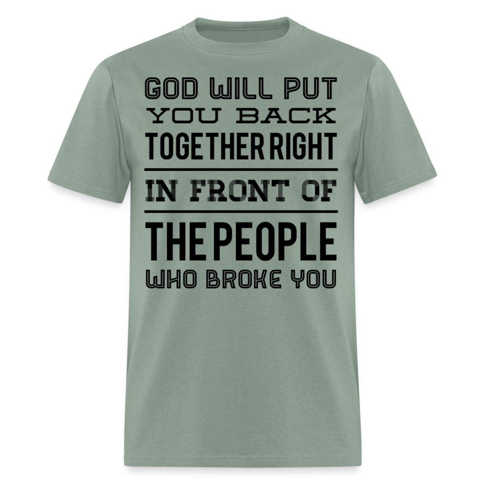 Put you back together T-Shirt - sage