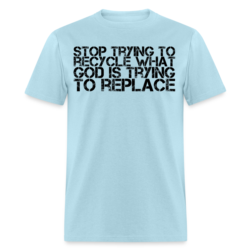 Recycle-Replace T-Shirt - powder blue