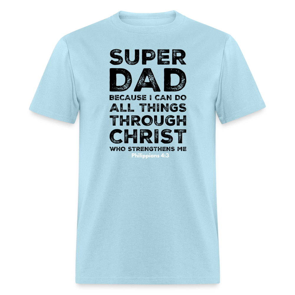 Super Dad T-Shirt - powder blue