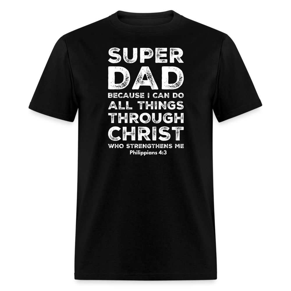 Super Dad Reversed T-Shirt - black