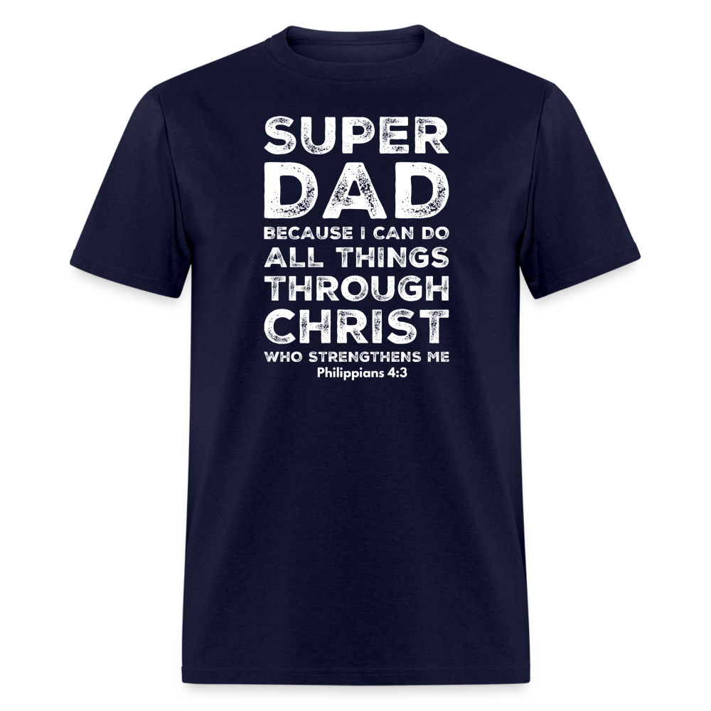 Super Dad Reversed T-Shirt - navy